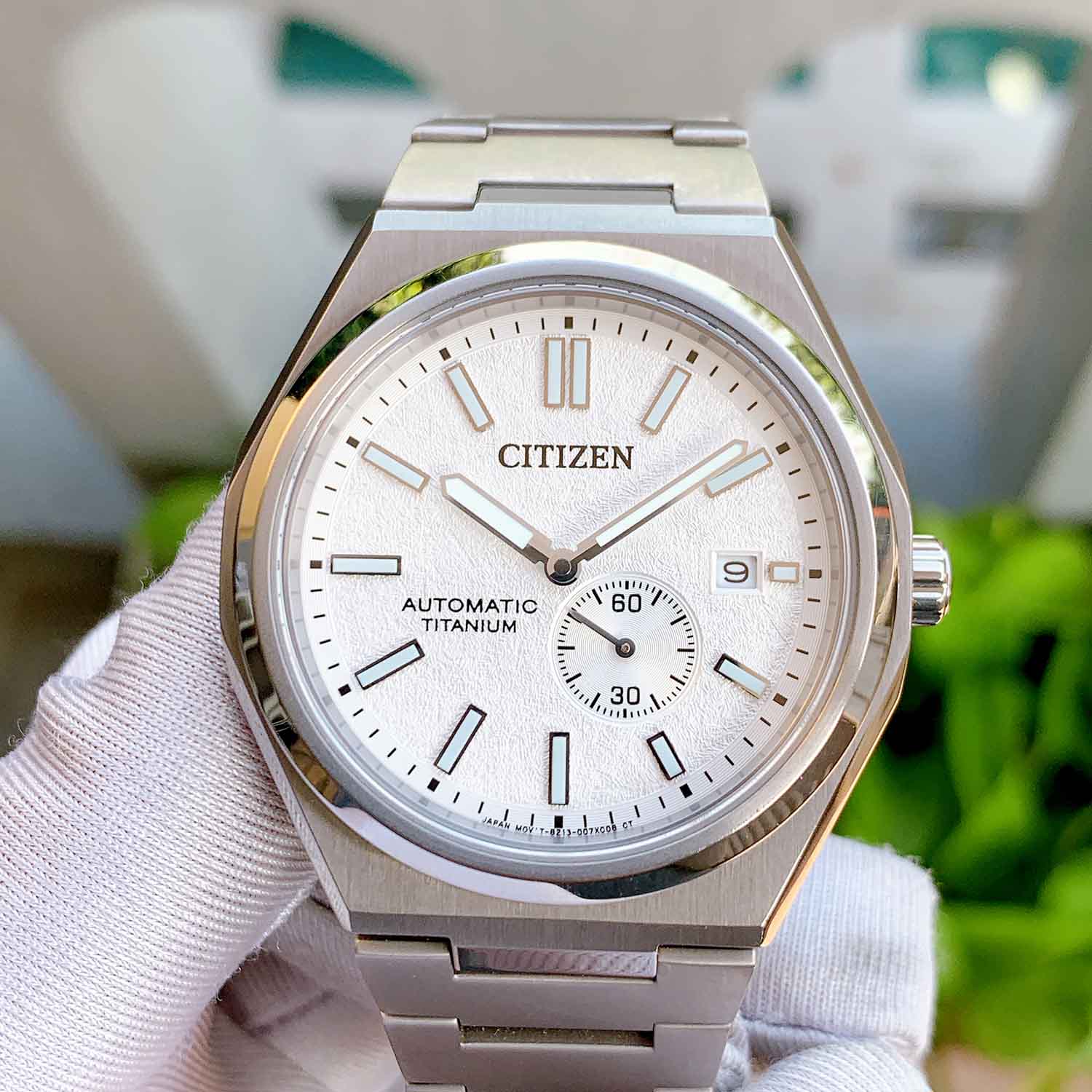 Citizen Orologio Automatico NJ0180-80A – Cassa E Bracciale In Titanio Argentato
